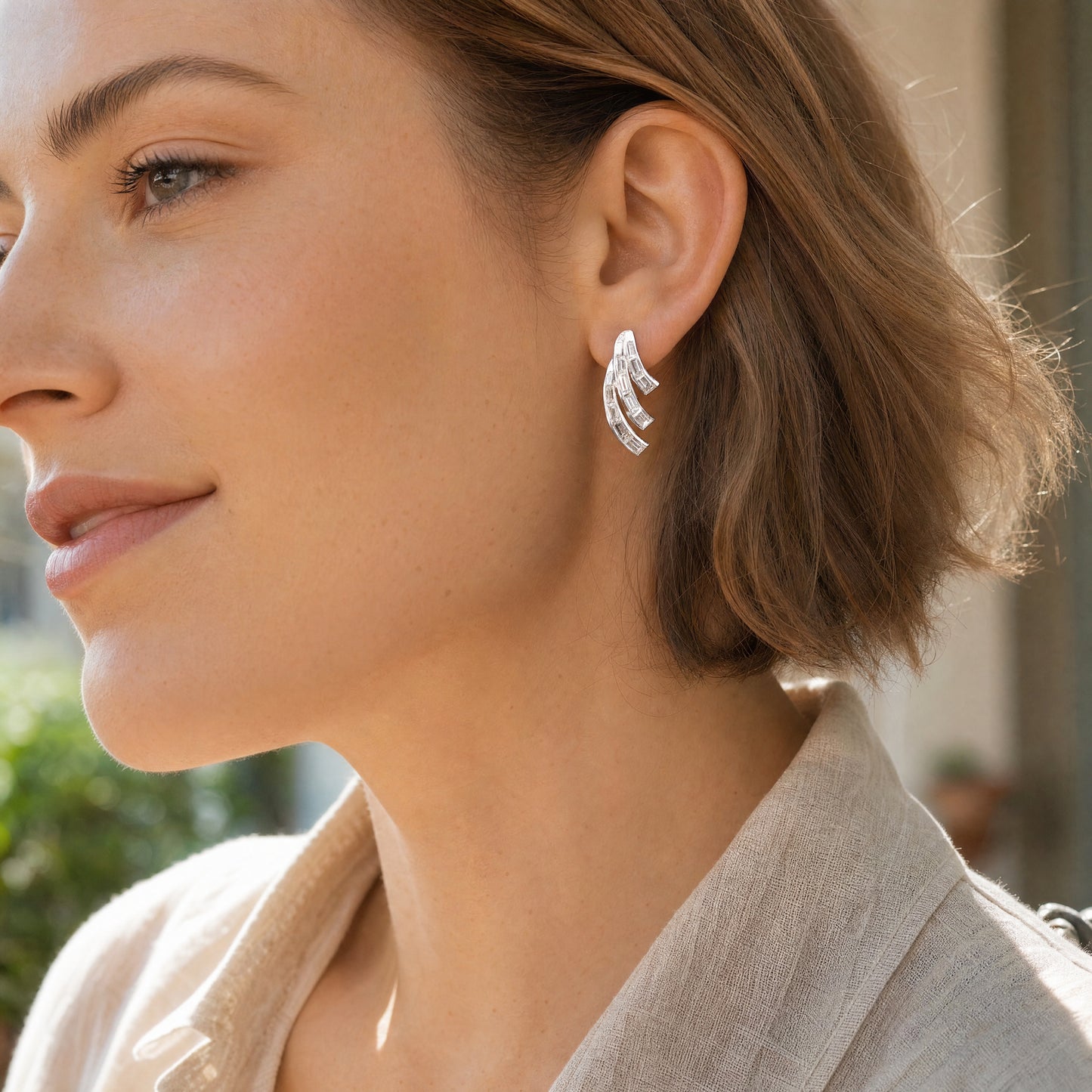 Platinum Diamond Earrings