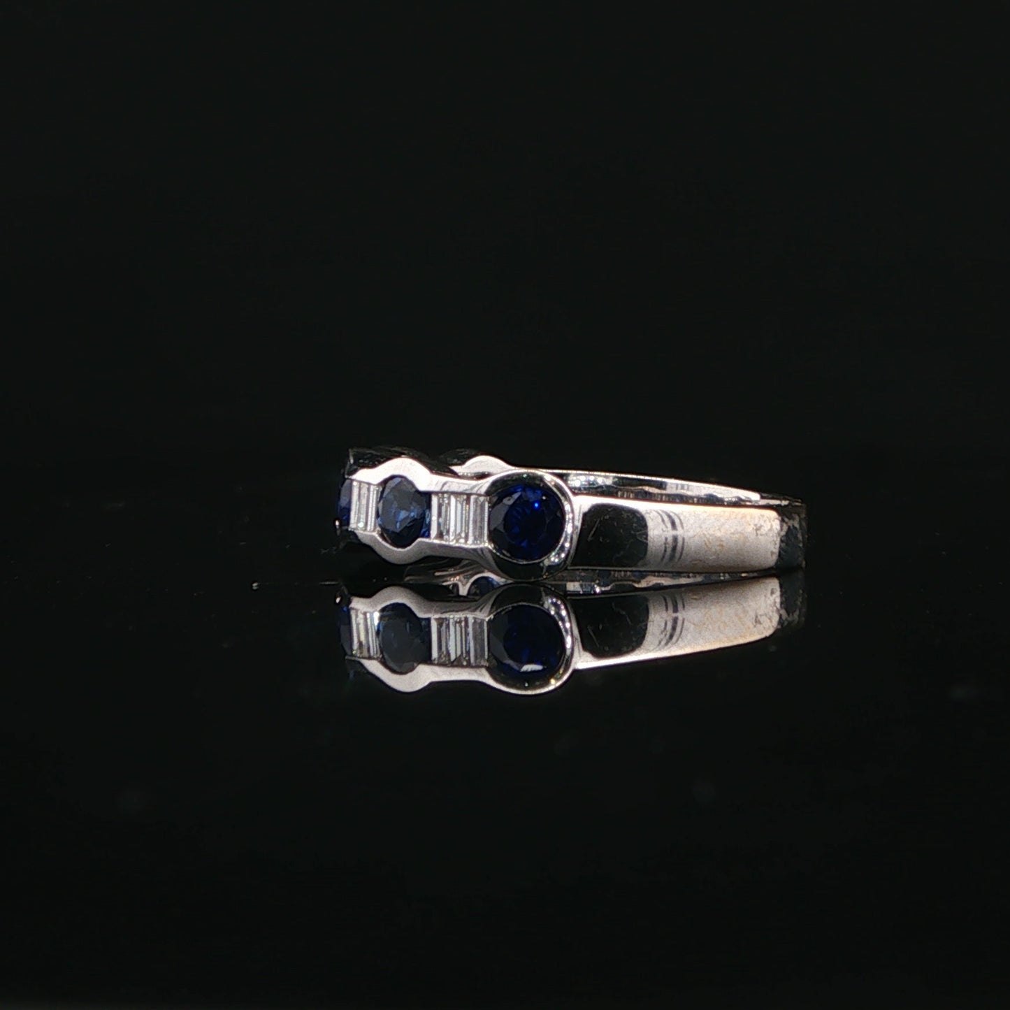 18ct Sapphire & Diamond Eternity Band