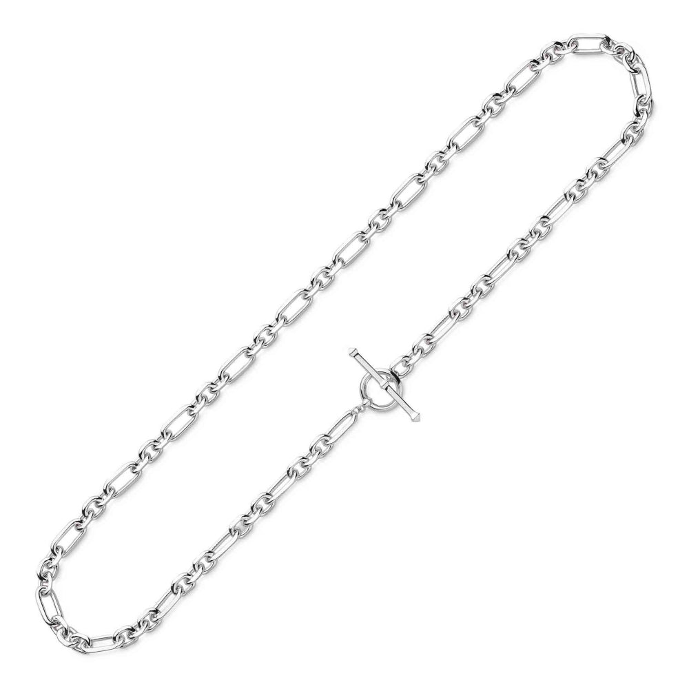 Revival Figaro Chain Link T-bar Necklace