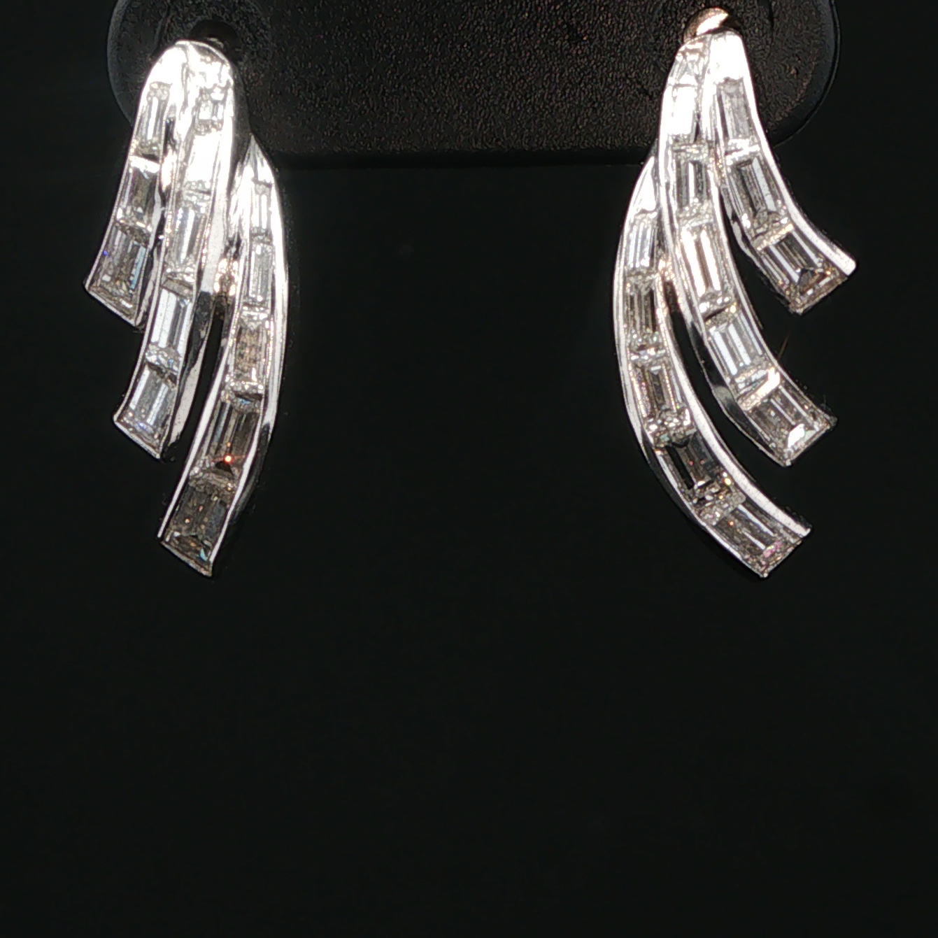 Platinum Diamond  Earrings