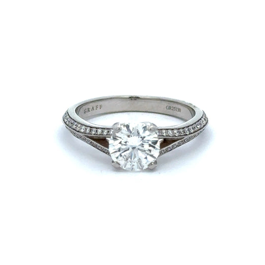 Platinum Graff Signed GIA Certified Diamond Ring