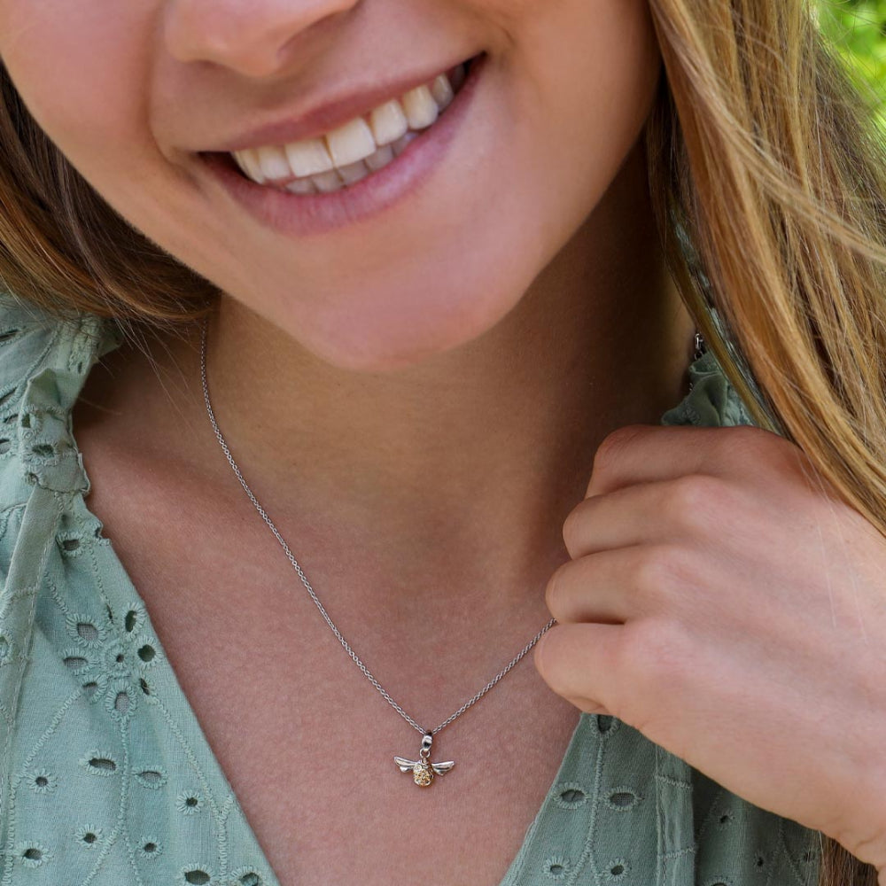 Blossom Flyte Honey Bee Mini Necklace