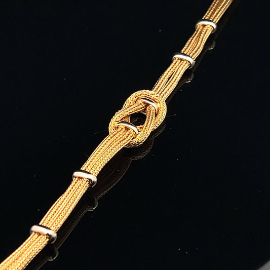 18ct Yellow Gold Knot Bracelet