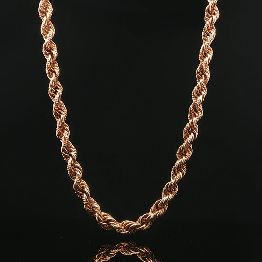 9ct Yellow Gold Rope Chain Necklace