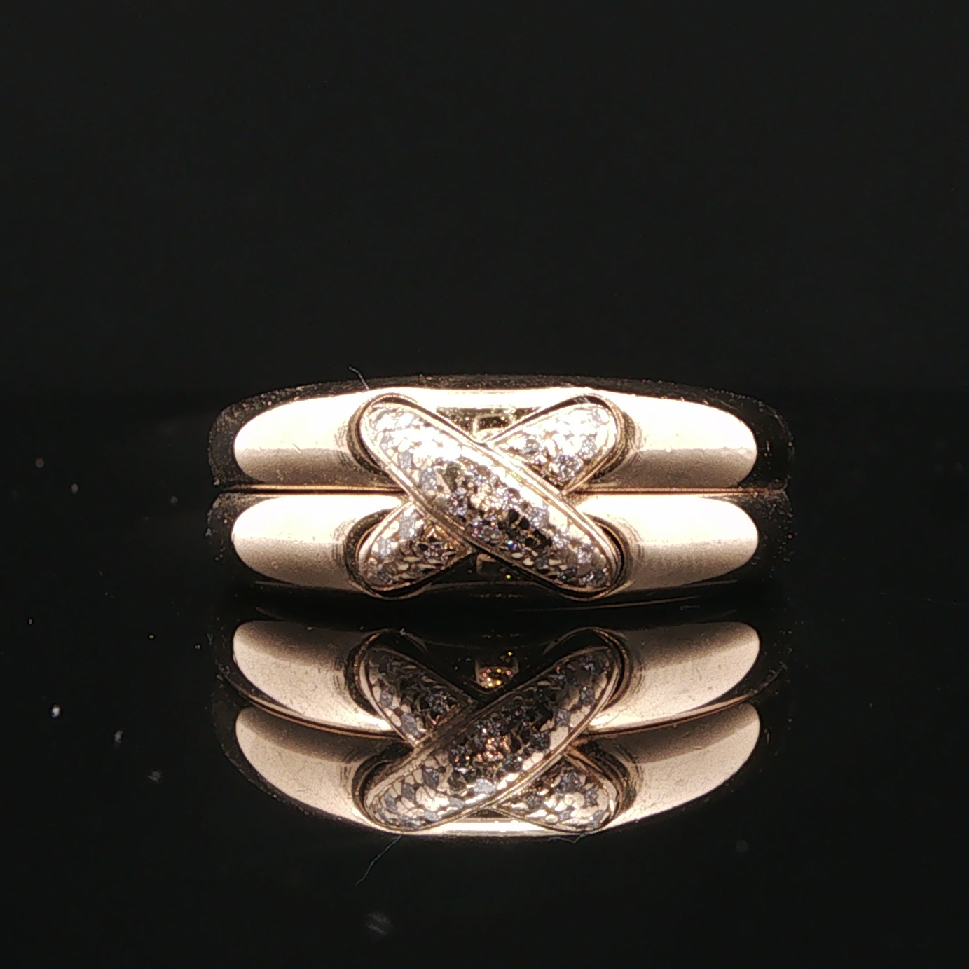 Vintage Chaumet ‘Liens’ Diamond Ring in 18ct Yellow Gold